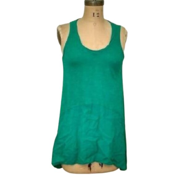 2/$40 Anthropologie Left of Center Calla  Calla high low Tunic Tank in green - Picture 3 of 8